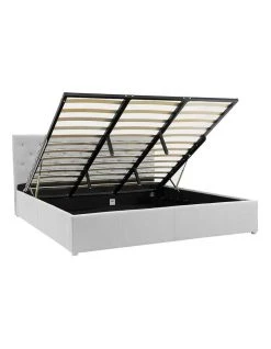 Best reviews of ⭐ Laura Hill King Linen Fabric Gas Lift Storage Bed Frame With Headboard Grey ⭐ 10 Best reviews of ⭐ Laura Hill King Linen Fabric Gas Lift Storage Bed Frame With Headboard Grey ⭐ -Bedroom Sales Store 816580090 4 720x928