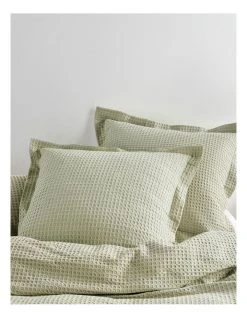 Cheapest ✔️ Linen House Deluxe Waffle Quilt Cover Set Green 🧨 -Bedroom Sales Store 818835220 818834770 3 720x928