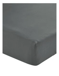 Best Sale ❤️ Linen House 300TC Vienna Sheeting in Charcoal 👍