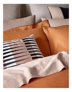 Top 10 ✨ Darren Palmer Kalama Hemp Quilt Cover Set Tobacco ❤️ -Bedroom Sales Store 832954600 3 720x928