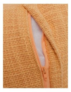 New 🥰 Vue Gibraltar Cotton Slub Cotton Cushion w/ Tassels in Peach 🎉 -Bedroom Sales Store 832960360 4 720x928