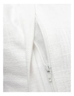 Outlet 🧨 Australian House & Garden Brighton Jute Blanket Stitch Cotton Cushion White 😀 -Bedroom Sales Store 832960540 4 720x928