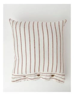 Outlet 🔔 Heritage Ridgeway Linen Striped Cushion Melon ⌛