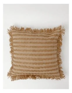 Buy 🧨 Australian House & Garden Coorabell Raffia & Cotton With Fringe Cushion Natural ✔️
