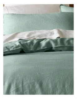 Brand new ⌛ Australian House & Garden Sandy Cape Washed Belgian Linen Quilt Cover Set Eucalyptus 🔔 -Bedroom Sales Store 832967560 832967920 3 720x928
