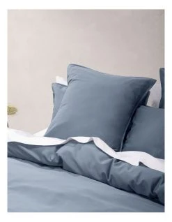 Budget ⌛ Linen House Nara 400TC Bamboo Cotton Quilt Cover Set Bluestone ⌛ -Bedroom Sales Store 832974130 832975840 3 720x928