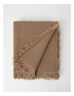 Best deal ✔️ Australian House & Garden Norco Organic Cotton Waffle Throw Sandstone ⭐