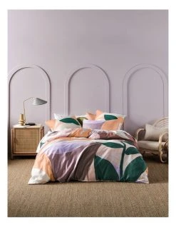 Cheap ⭐ Linen House Teagan Quilt Cover Set Dusk ⌛