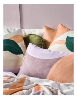 Cheap ⭐ Linen House Teagan Quilt Cover Set Dusk ⌛ -Bedroom Sales Store 833856220 3 720x928