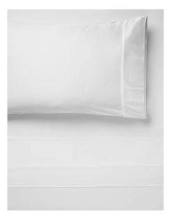Outlet 🥰 Linen House 400TC Australian Cotton Sheet Set White 🎉