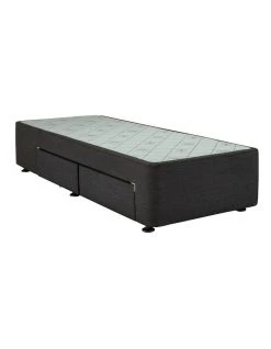 Budget 🛒 Sealy Space Saver Right Hand 2 Drawer Base Graphite ✨