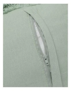 Promo ✔️ Australian House & Garden Coachwood Ribbed Cotton Woven Cushion w/ Fringe in Eucalyptus ⭐ -Bedroom Sales Store 835295500 4 720x928