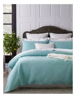 Top 10 👏 Heritage Marcelle Quilted Quilt Cover Set Sky Blue 🌟