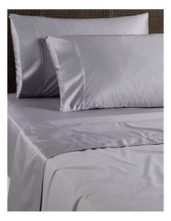 Outlet 😉 Heritage 500TC Bamboo Blend Cooling Sheet Set Silver ⭐