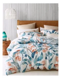Best Pirce 🔔 Australian House & Garden Ballina Printed Cotton Quilt Cover Set Ocean 💯