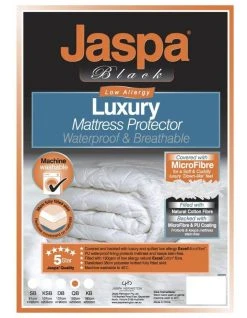 Buy 😉 Jaspa Herington Jaspa Black Luxury Waterproof protector in White ❤️ -Bedroom Sales Store 837985330 3 720x928