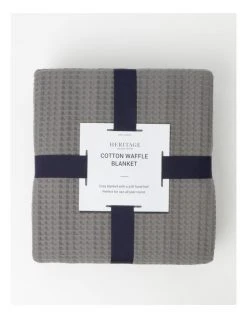 Cheap 🔔 Heritage Cotton Waffle Blanket 🤩