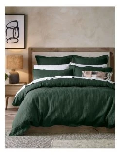 Outlet ✨ Darren Palmer Allamanda Quilted Quilt Cover Set Emerald ⭐