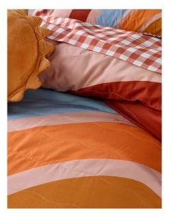 Best Pirce 🥰 Milkshake Over The Rainbow Quilted Quilt Cover Set Peach ✔️ -Bedroom Sales Store 838971370 3 720x928