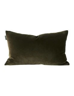 Cheapest ✔️ Aura Home Luxury Velvet Rectangle Cushion in Khaki 🔥
