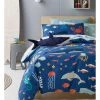 Promo 🤩 Milkshake Underwater World Cotton Quilt Cover Set Blue 🛒