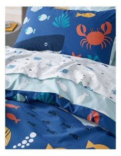 Promo 🤩 Milkshake Underwater World Cotton Quilt Cover Set Blue 🛒 -Bedroom Sales Store 839013310 3 720x928
