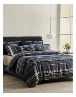 Deals 💯 Private Collection Detroit Quilt Cover Set Navy ✨