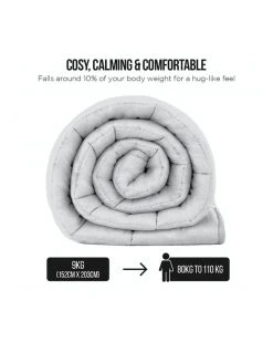 Top 10 ❤️ Laura Hill Kids Heavy Weighted Blanket 9kg White 👍 -Bedroom Sales Store 840049570 3 1 720x928
