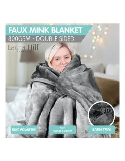 Best Sale ✨ Laura Hill 220 X 240cm Mink Blanket Double Sided Queen Soft Plush Bed Faux Throw Rug 800gsm 🥰 -Bedroom Sales Store 840049750 4 720x928