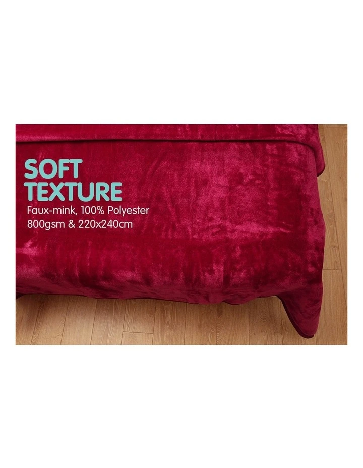 Discount 🎉 Laura Hill 220 X 240cm Mink Blanket Double Sided Queen Soft Plush Bed Faux Throw Rug 800gsm 🛒 5 Discount 🎉 Laura Hill 220 X 240cm Mink Blanket Double Sided Queen Soft Plush Bed Faux Throw Rug 800gsm 🛒 - Image 5