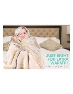 Outlet 🥰 Laura Hill 220 X 240cm Mink Blanket Double Sided Queen Soft Plush Bed Faux Throw Rug 800gsm 🛒 -Bedroom Sales Store 840050110 3 720x928