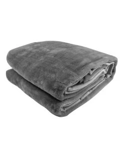 Outlet ❤️ Laura Hill Mink Blanket Double Sided Queen Size Soft Plush Bed Faux Throw Rug 220 X 240cm 🤩