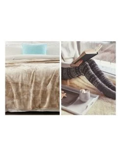 New 🔥 Klika Mink Blanket Double Sided Queen Size Soft Plush Bed Faux Throw Rug 220 X 240cm 🤩 -Bedroom Sales Store 840050560 5 720x928