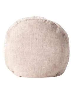 Flash Sale 💯 Aura Home Vintage Linen Fringe 45cm Round Cushion in Shell ✔️