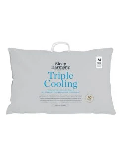 Deals 🔥 Tontine Sleep Harmony Triple Cooling Pillow White 🔔