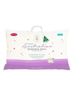 Budget ⌛ Tontine Homestead Junior Australian Washable Wool Pillow White 🧨