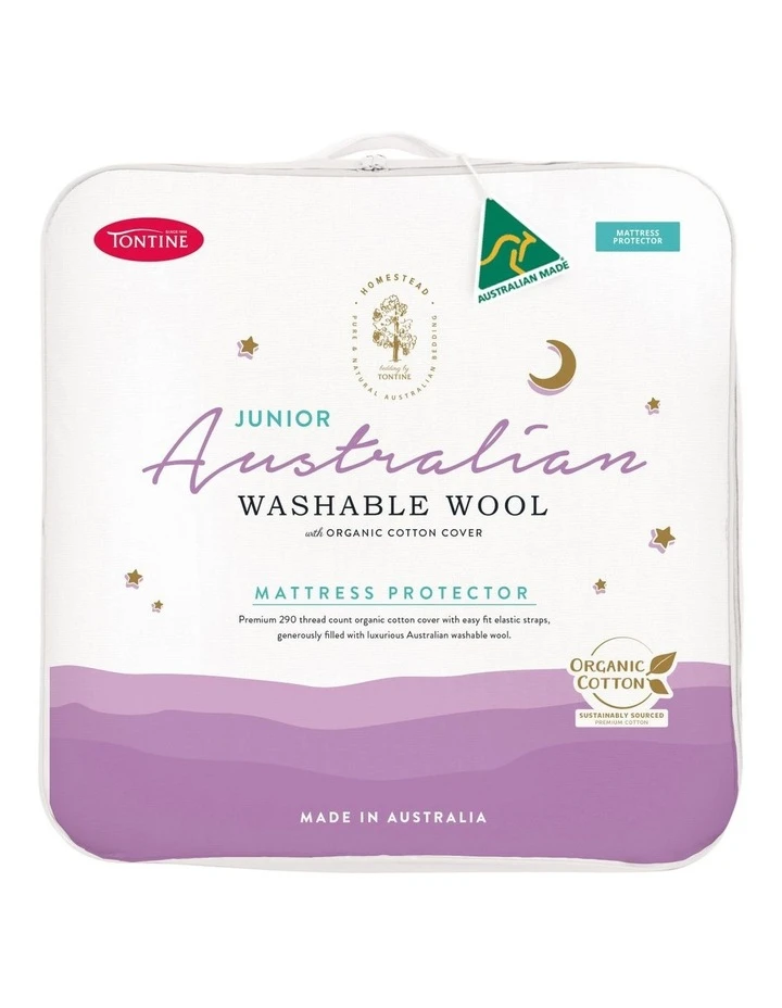 New ๐ Tontine Homestead Junior Australian Washable Wool Mattress Protector White ๐คฉ 1 New ๐ Tontine Homestead Junior Australian Washable Wool Mattress Protector White ๐คฉ