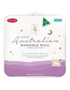 New 😉 Tontine Homestead Junior Australian Washable Wool Quilt White ⌛