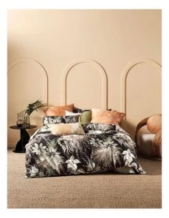 Best Pirce 🛒 Linen House Harlow Quilt Cover Set Black 🤩