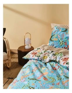 Discount 👏 Linen House Kids Tales And Scales Quilt Cover Set Aqua ⌛ -Bedroom Sales Store 840454210 5 720x928