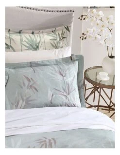 Best Pirce ⭐ Grace by Linen House Bamboo Florette Quilt Cover Set in Sage 🎉 -Bedroom Sales Store 840493360 3 720x928