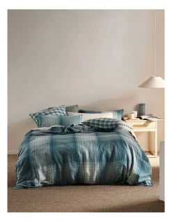 Deals 😉 Linen House Carricklea Quilt Cover Set Blue ⌛