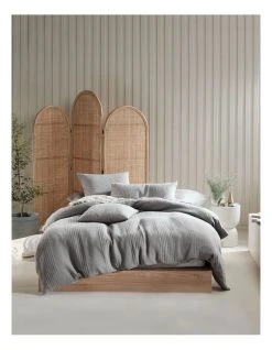 Best Sale ⌛ Linen House Osmond Quilt Cover Set Grey 😉