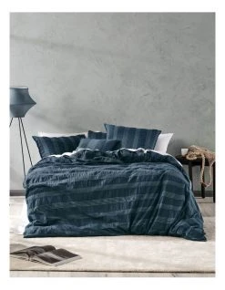 Deals ✨ Linen House Shrimpton Quilt Cover Set in Slate Grey 😀