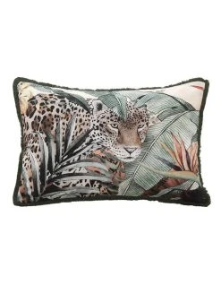 Deals ❤️ M.M Linen Cantaloupe Jaguar Cushion Multicolour 💯