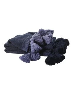 Promo ⌛ M.M Linen Birch Throw Navy 🛒 -Bedroom Sales Store 841632310 1 720x928