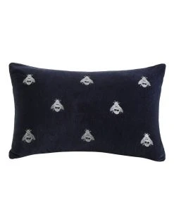 Flash Sale ⭐ M.M Linen Buzz Cushion 30x50cm in Navy 👏