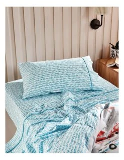 Budget 🛒 Linen House Kids 225TC Playset Sheet Set Blue 😀