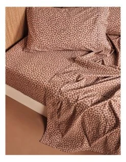 Cheap 🛒 Linen House 250TC Goldie Sheet Set in Brandy 🔥 -Bedroom Sales Store 842034700 842027320 2 720x928