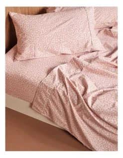 Buy 👍 Linen House 250TC Goldie Sheet Set in Rose ⭐ -Bedroom Sales Store 842034700 842027770 2 720x928
